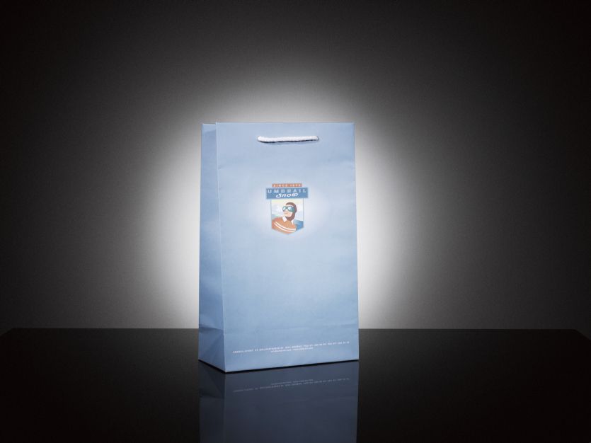 KordelTragetasche Papier 170gr Papier Kraft ohne Laminage Baumwollkordel 50cm